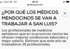 Hablan los médicos de Mendoza que se vinieron a San Luis .Clarito porque lo hacen 