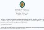HOMILÍA TEDEUM