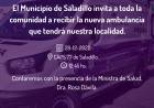 Saladillo,Villa del Carmen y Trapiche con ambulancias nuevas .Histórica entrega 