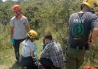 MERLO: rescataron a una parapentista