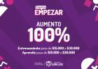 BENEFICIARIOS DEL PLAN EMPEZAR COBRARÁN EL DOBLE