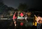 Maxi Frontera hasta la madrugada con el temporal relevando 