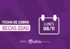 22 AG cobra este lunes con el 15 por ciento de aumento