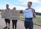 La Punta sin agua.Fuete protesta en los accesos .Ayala se escondió cuando fueron a reclamar 