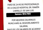 Se profundiza crisis en el Carrillo.Paro el Lunes 4
