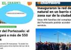 Poggi y la costumbre de inaugurar lo que dejó la gestión anterior.Otra vez prendió la mechita de gas .La cara como fierro