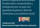 Moriñigo y su CIN, apoyan la marcha antifascista, antiviolencia contra MILEI del 1 E.