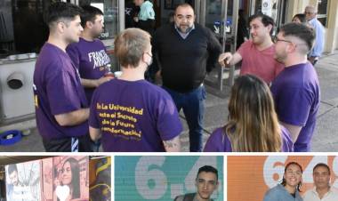 Histórica entrega del boleto Universitario 6500.Maxi sin techo