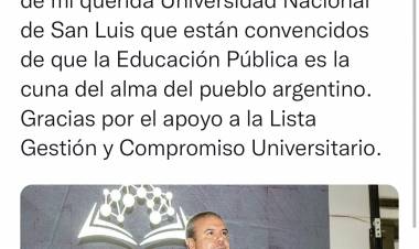 Moriñigo el incuestionado, reelecto con Flores. UNSL abierta para todos 