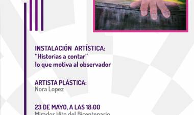 Muestra de Nora López en el Hito del Bicentenario