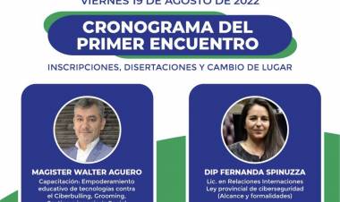 Disertación en Merlo sobre ciberseguridad, sexting y grooming . EMEI y un tema para tratar . Para agendar .