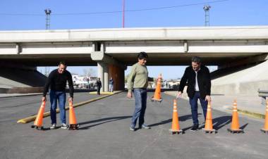 Quedó habilitado el paso por debajo del puente Favaloro