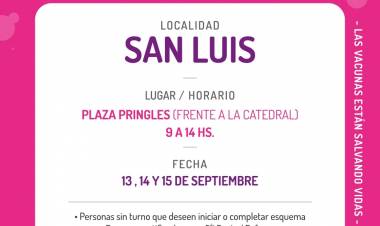 “La Vacuna en tu barrio” esta semana en la ciudad capital