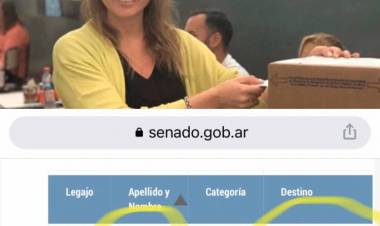 Abdala “Cumple 5 años como ñoquis del Senado Nacional la esposa de Poggi. Increíble cinismo 