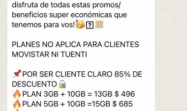 La guerra total de Movistar a Claro para sacarle clientes.Llamadas interminables y washap al cansancio 