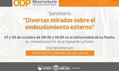 Realizarán un seminario sobre la Deuda Externa