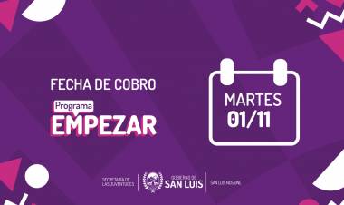 Programa “Empezar”: el pago será este martes 