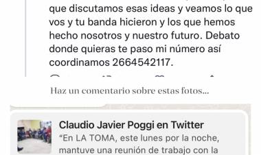 Pipí ALI  invitó a Poggi a debatir sobre La Toma y se achicó .No tiene forma de bancar que le digan las verdades que no quiere escuchar .