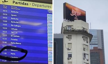 Merlo luce como destino en Aeroparque y en el  Obelisco .La apuesta de San Luis al turismo de convenciones .