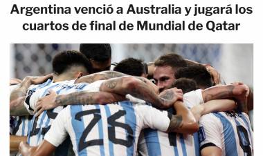 Argentina en 4 de final . Notable partido de Messi 