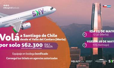YA SE VENDEN LOS  PASAJES A SANTIAGO DE CHILE