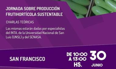 SAN FRANCISCO: jornada de prácticas agrícolas sostenibles