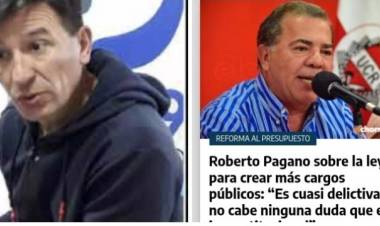 Gustavo Heredia :"Roberto Pagano , un corrupto como Poggi  y Ceballos, Abdala  ".Es increíble que hablen de  moralidad con la mochila que tienen.Ejemplos 