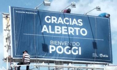 POGGI asume en coalición antiperonista.Un formato que incluye  peronistas y que destronaron al.PJ.por una Ley de Lemas que le jugó en contra .El congelamiento del PJ que se nota demasiado.