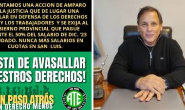 ATE y Enrique Ponce presentaron cautelar contra el desdoblamiento y la defensa del empleado público en sus derechos 