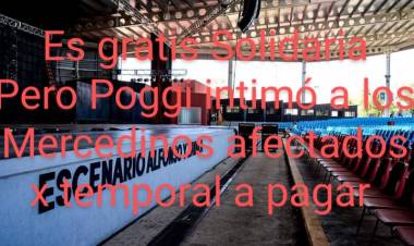 Calle Angosta Solidaria  y Poggi que  intima a los afectados del granizo hace un año  , a qué devuelvan el préstamo, sino los ejecutan .