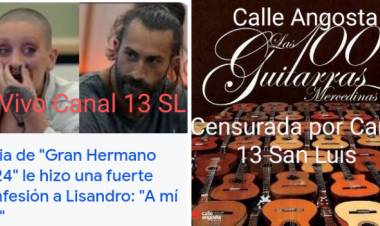 Culminó La Calle Angosta Solidaria, enlutada por las intimaciones de Poggi a que paguen los aportes por los tanques, vidrios y vidrieras.La Censura de Canal 13 a la Fiesta más popular de San Luis.