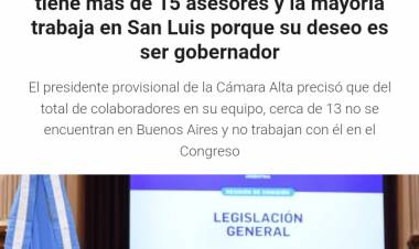 Abdala admitió que tiene 15 ñoquis en el Senado y quedó pegado .En realidad 18. El listado de vagos. Vallone y Vicki Rosso sobresalen y punteros .Miralo al boludo, dicen que dijo Negri .