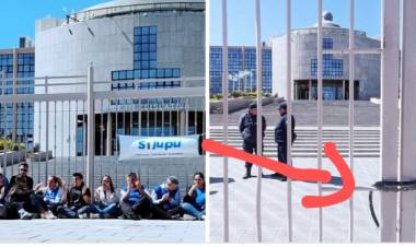 SIJUPU:pusieron cadenas y candados a la casa del pueblo.Un presupuesto vergonzoso a espaldas de la gente