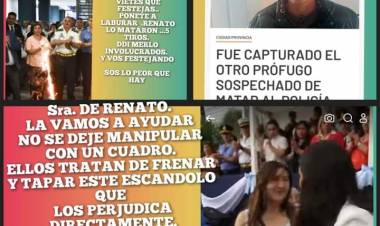 La mujer del Policía Fuentes, asesinado en Cortaderas, denuncia que no cree nada . Que hay connivencia Policial .HDRMP dice que son  