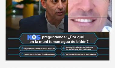 Olivera de NOS dice que Hissa toma agua de bidón y no de la canilla y hay polémica.Tiene miedo a envenenarse?? Y los ciudadanos? 