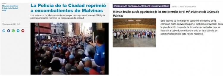 Veteranos de Malvinas: Las dos caras de la moneda