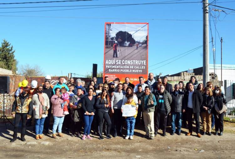 Ciudad de San Luis: asfalto para el barrio Pueblo Nuevo