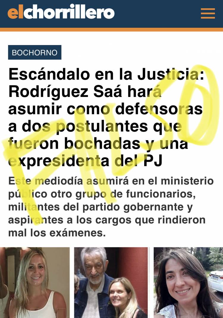 Burrada del poggismo . Misoginia y desinformación. Mentira absoluta.