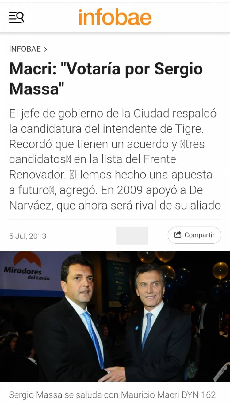 Massa el peronista que traspasa líneas de derecha e izquierda.Hasta Macri o Larreta han dicho que lo votarían.Su pragmatismo puede unir frente a Juntos que quedó noqueado