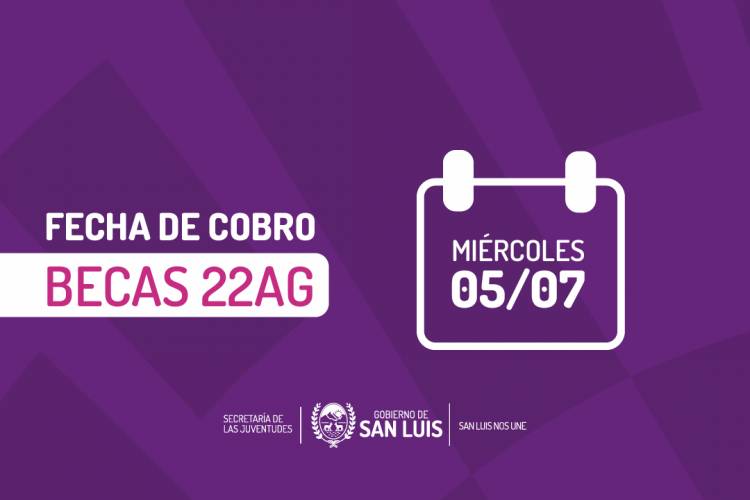 22AG: EL PAGO SERÁ ESTE MIÉRCOLES 5 DE JULIO