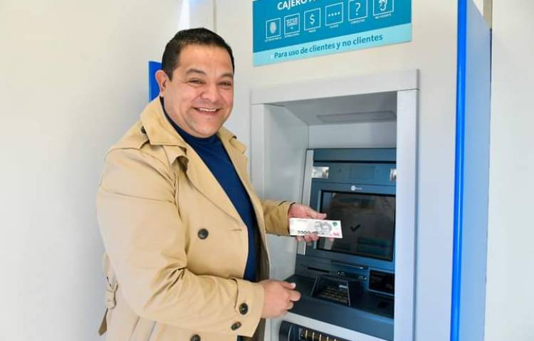 Saladillo y el progreso con Becerra.Cajero e Inclusión Financiera. Historico logro