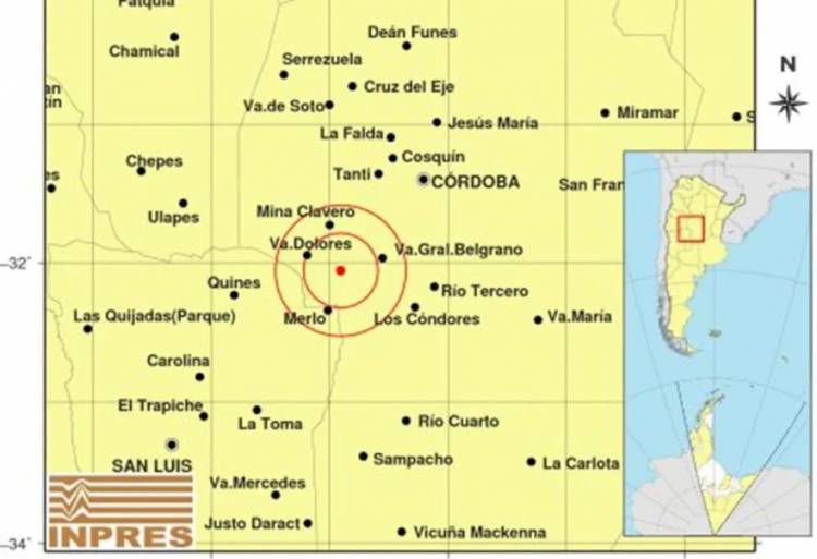 TEMBLOR EN LA COSTA DE LOS COMECHINGONES