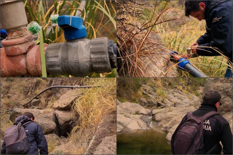 INTERRUMPIERON UNA CONEXIÓN CLANDESTINA DE GRAN CAUDAL