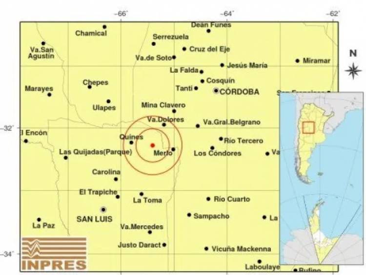 SANTA ROSA DEL CONLARA: sacudida  por un sismo