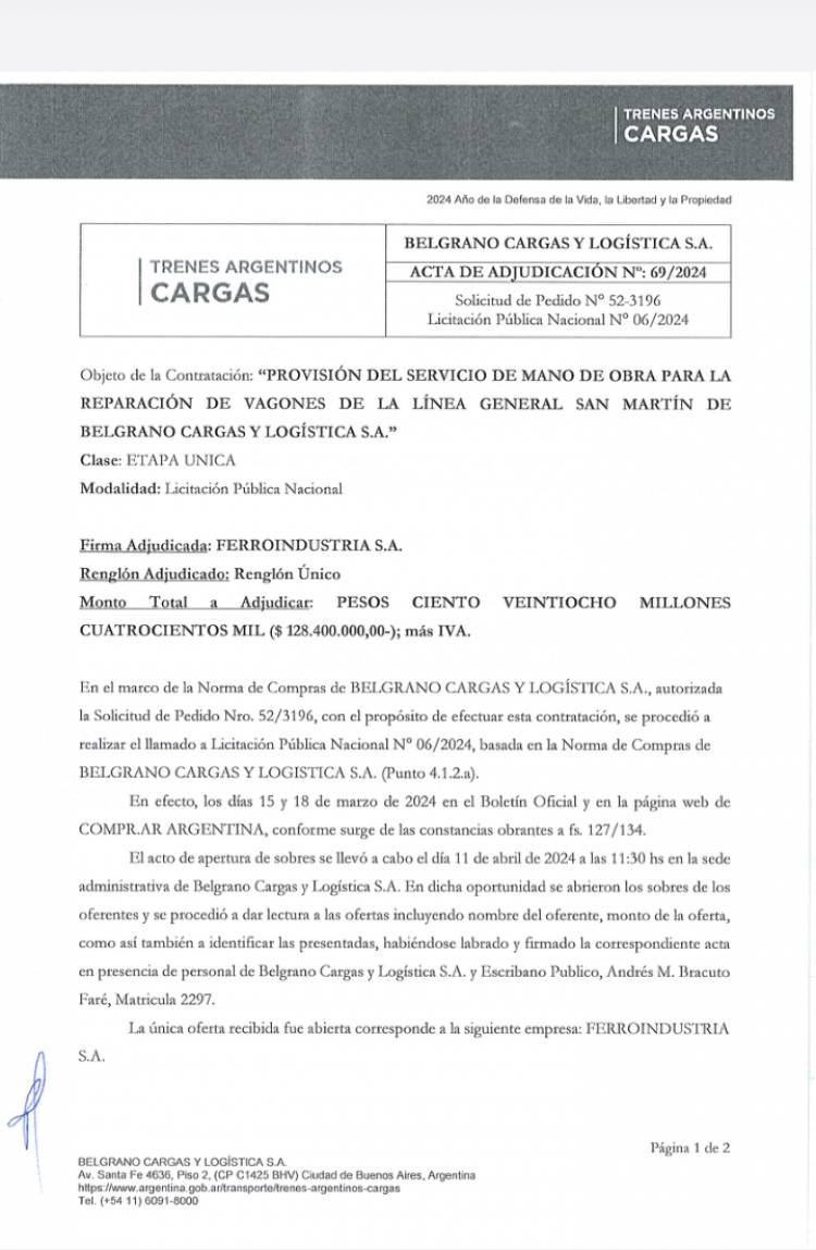 Daract: mientras Domínguez otorgaba un bono de 100 mil, Poggi fue al taller ferroviario que funcionaba  a decir que lo reabrirá. Realidades contra simulación de éxitos.