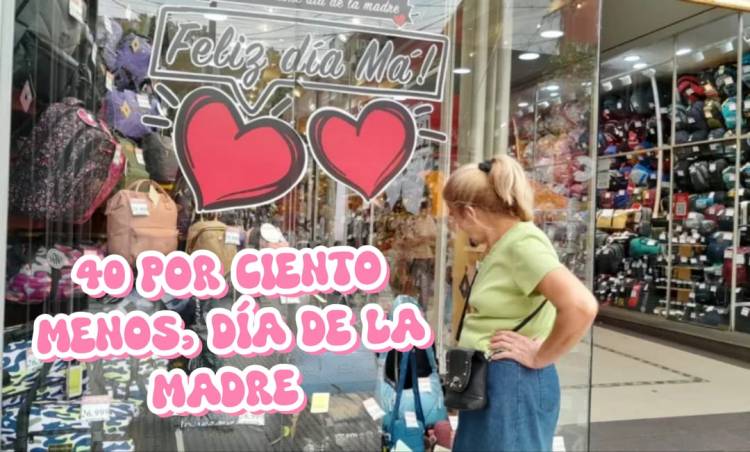 Cayeron él 40 por ciento,  las ventas  en él Día de la Madre.El Gobierno no fomentó nada. Bronca de los Comerciantes 