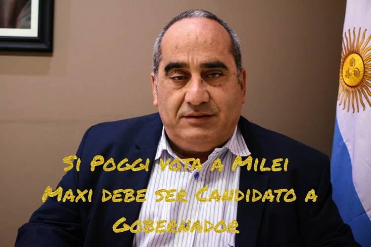 Periale "si Poggi vota a Milei por Becerra, Maxi debe ser Candidato a Gobernador.