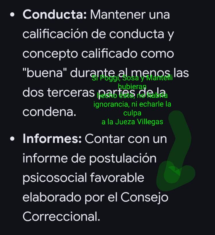 Santa Rosa:La Libertad Condicional depende de los funcionarios de Poggi . La ignorancia de Postiguillo supina . Les molesta que Nora Villegas haya sacado un amparo a favor de los Magistrados .Análisis .